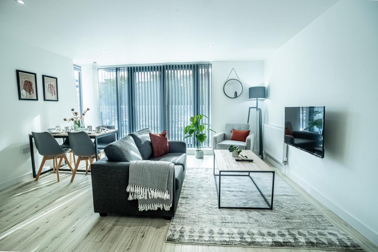 Modern Luxe 1 & 2 Bed Apts Near Granby Plaza By Sojo Stay Leicester Exterior foto