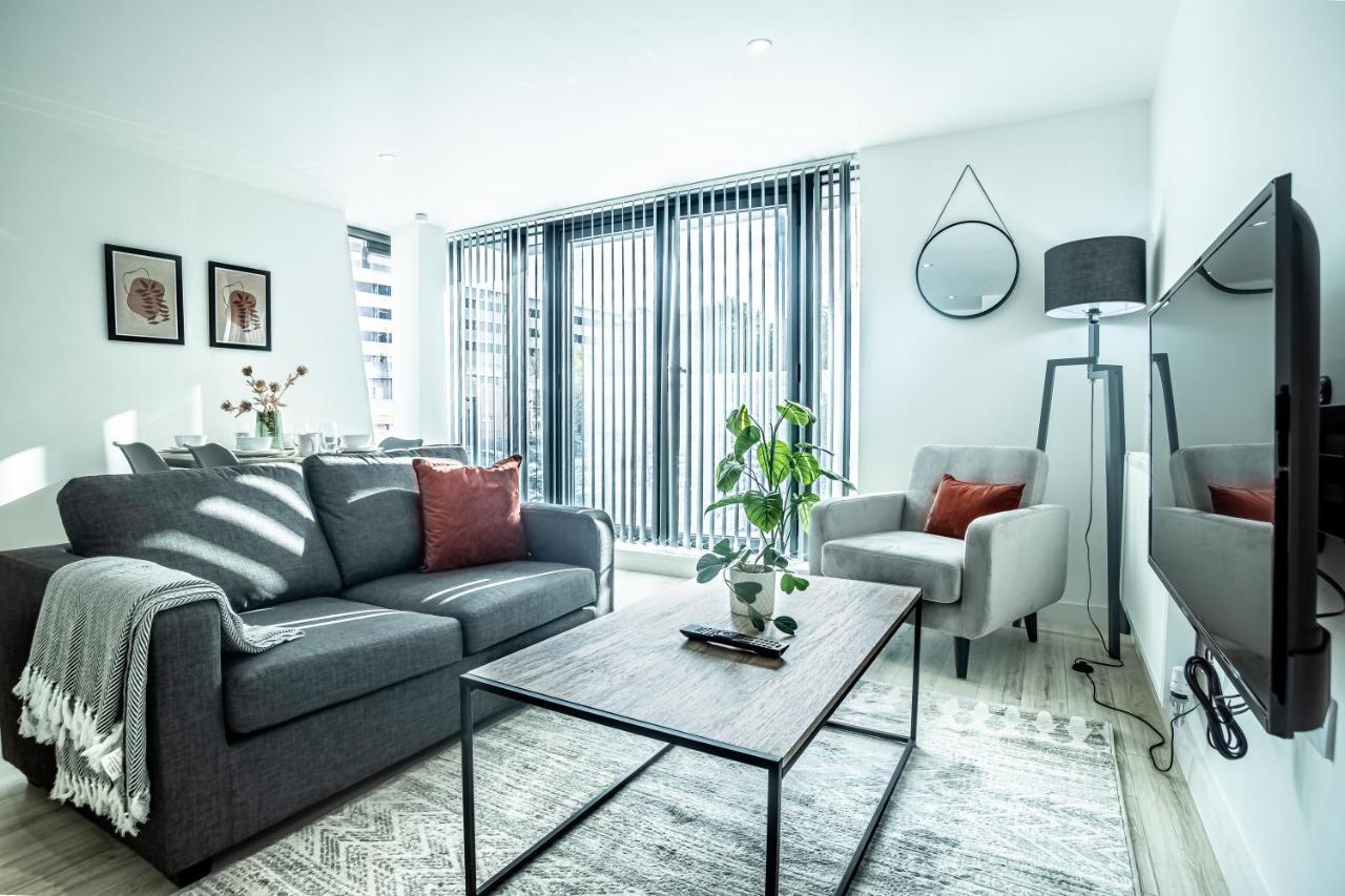 Modern Luxe 1 & 2 Bed Apts Near Granby Plaza By Sojo Stay Leicester Exterior foto